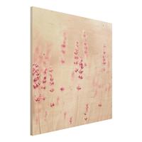 Bilderwelten Holzbild Zartrosaner Lavendel