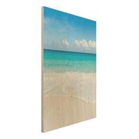 Bilderwelten Holzbild Blaue Welle
