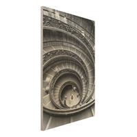 Bilderwelten Holzbild Bramante Treppe