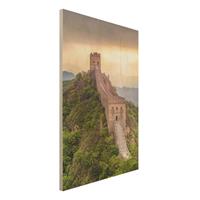 Bilderwelten Holzbild Die unendliche Mauer von China