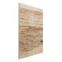 Bilderwelten Holzbild Goldener Strand