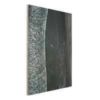 Bilderwelten Holzbild Natur & Landschaft - Hochformat 3:4 Luftbild - Der Herausforderer