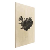Bilderwelten Holzbild Schwarzes Island