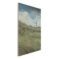Bilderwelten Holzbild StÃ¼rmische Zeiten am Leuchtturm