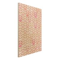 Bilderwelten Holzbild Take the Cake Gold und Rose