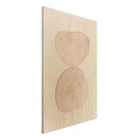 Bilderwelten Holzbild Verspielte Impressionen mit Tupfen
