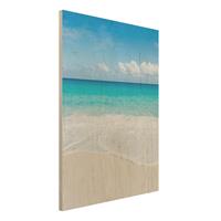 Bilderwelten Holzbild Blaue Welle