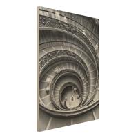 Bilderwelten Holzbild Bramante Treppe