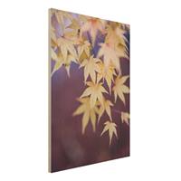 Bilderwelten Holzbild Herbstlicher Ahorn