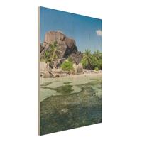 Bilderwelten Holzbild La Digue