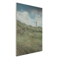 Bilderwelten Holzbild StÃ¼rmische Zeiten am Leuchtturm