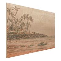 Bilderwelten Holzbild Aloha Hawaii Strand