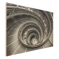 Bilderwelten Holzbild Bramante Treppe