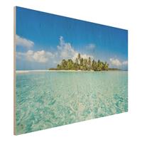 Bilderwelten Holzbild Crystal Clear Water