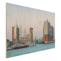 Bilderwelten Holzbild Elbphilharmonie Hamburg