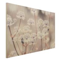 Bilderwelten Holzbild Federleichte Wildblumen