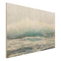 Bilderwelten Holzbild GroÃŸe Welle Hawaii