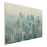 Bilderwelten Holzbild KÃ¼hles Shanghai