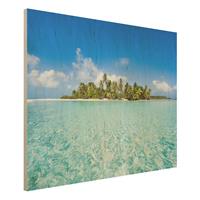 Bilderwelten Holzbild Crystal Clear Water