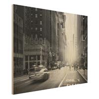 Bilderwelten Holzbild Lebhaftes New York