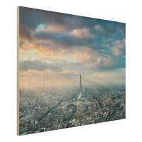 Bilderwelten Holzbild Winter in Paris