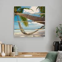 Bilderwelten Holzbild Plankenoptik Natur & Landschaft - Quadrat Relaxing Day