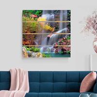 Bilderwelten Holzbild Plankenoptik Natur & Landschaft - Quadrat Summer Fairytale