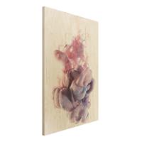 Bilderwelten Holzbild Abstrakt - Hochformat 2:3 Abstrakte flÃ¼ssige FarbverlÃufe