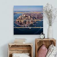 Bilderwelten Holzbild Plankenoptik Big City Life
