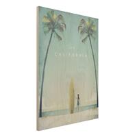 Bilderwelten Holzbild Natur & Landschaft - Hochformat 3:4 Reiseposter - California
