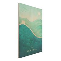 Bilderwelten Holzbild Architektur & Skyline - Hochformat 2:3 Reiseposter - China