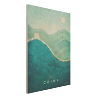 Bilderwelten Holzbild Architektur & Skyline - Hochformat 3:4 Reiseposter - China