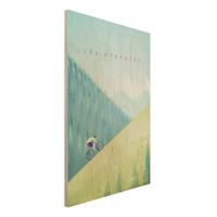Bilderwelten Holzbild Natur & Landschaft - Hochformat 2:3 Reiseposter - Die PyrenÃen