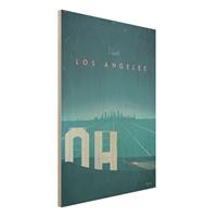 Bilderwelten Holzbild - Hochformat 3:4 Reiseposter - Los Angeles