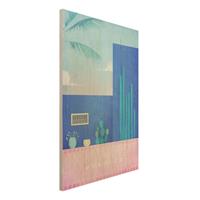 Bilderwelten Holzbild Natur & Landschaft - Hochformat 2:3 Reiseposter - Marokko