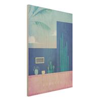 Bilderwelten Holzbild Natur & Landschaft - Hochformat 3:4 Reiseposter - Marokko