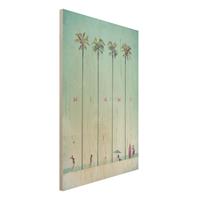 Bilderwelten Holzbild Natur & Landschaft - Hochformat 2:3 Reiseposter - Miami