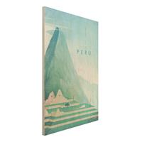 Bilderwelten Holzbild Natur & Landschaft - Hochformat 2:3 Reiseposter - Peru
