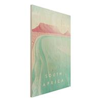 Bilderwelten Holzbild Natur & Landschaft - Hochformat 2:3 Reiseposter - SÃ¼dafrika