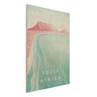 Bilderwelten Holzbild Natur & Landschaft - Hochformat 3:4 Reiseposter - SÃ¼dafrika