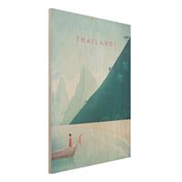 Bilderwelten Holzbild Natur & Landschaft - Hochformat 3:4 Reiseposter - Thailand