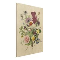 Bilderwelten Holzbild Blumen - Hochformat 3:4 BlumenstrauÃŸ von 1680