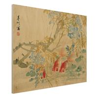 Bilderwelten Holzbild Tiere - Querformat 4:3 Ni Tian - Goldfische