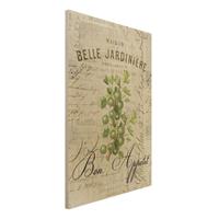 Bilderwelten Holzbild Blumen - Hochformat 2:3 Shabby Chic Collage - Stachelbeere