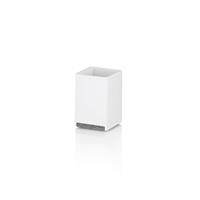 kela Zahnputzbecher Cube, Element in Natursteinoptik, Mattoptik