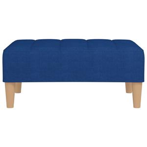 vidaXL Voetenbank 78x56x32 cm stof blauw