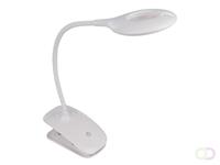 LED-BUREAULAMP - OPLAADBAAR - DIMBAAR - 20 LEDs - WIT