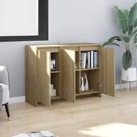 vidaXL Dressoir 102x33x75 cm spaanplaat sonoma eikenkleurig