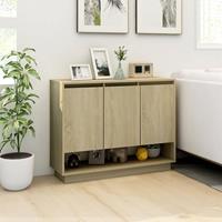 vidaXL Dressoir 97x31x75 cm spaanplaat sonoma eikenkleurig