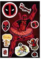 Komar Wandfolie Deadpool Derppool 50 x 70 cm (10 stuks)